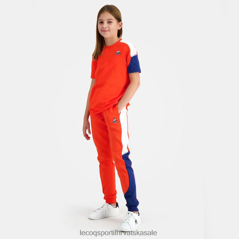 Le Coq Sportif hlače narančaste djece 840R4L642 odjeća