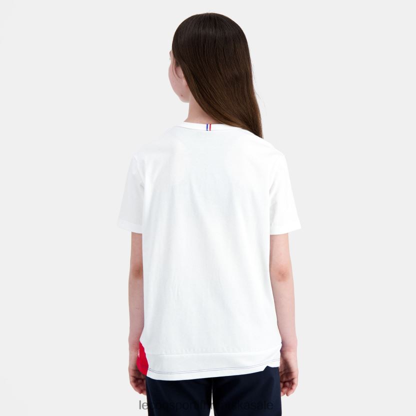 Le Coq Sportif majica bijela djece 840R4L383 odjeća
