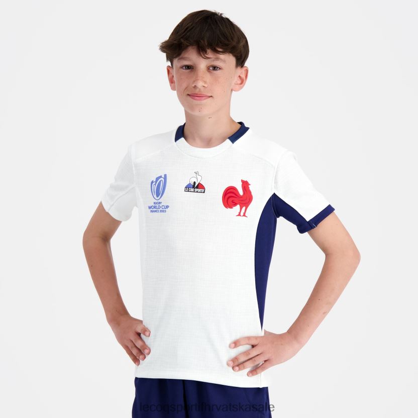 Le Coq Sportif replika dresa XV de France - Svjetsko prvenstvo u ragbiju 2023 bijeli djece 840R4L695 odjeća