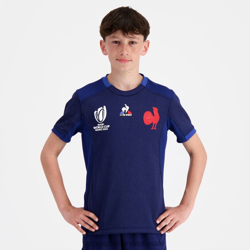 Le Coq Sportif replika dresa xv de france - Svjetsko prvenstvo u ragbiju 2023. plava djece 840R4L694 odjeća