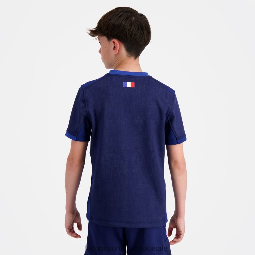 Le Coq Sportif replika dresa xv de france - Svjetsko prvenstvo u ragbiju 2023. plava djece 840R4L694 odjeća