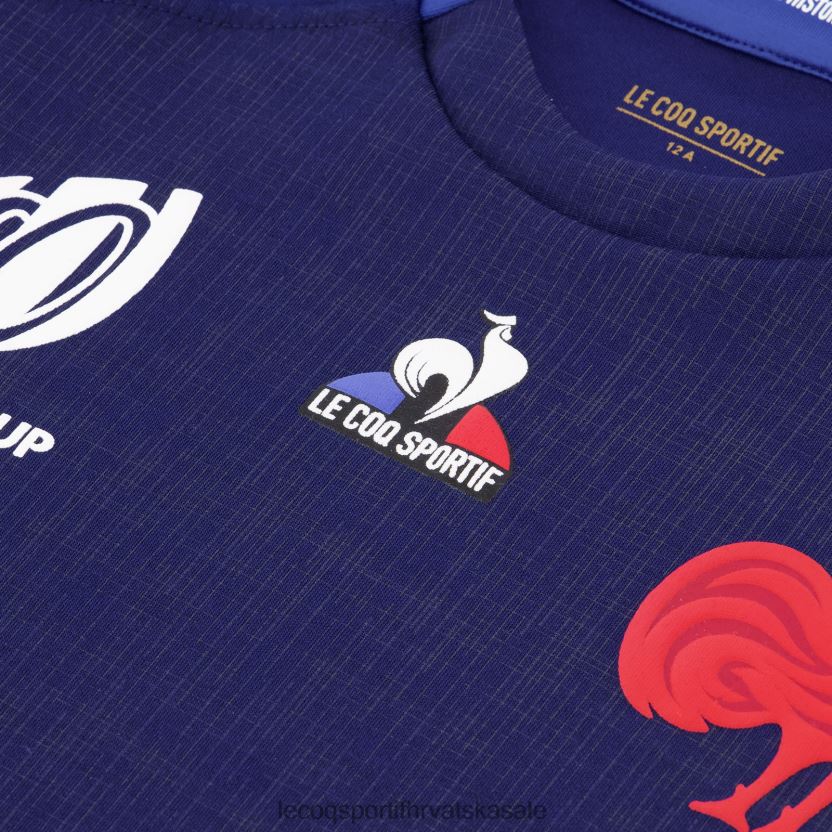 Le Coq Sportif replika dresa xv de france - Svjetsko prvenstvo u ragbiju 2023. plava djece 840R4L694 odjeća