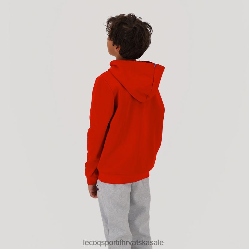 Le Coq Sportif majica s kapuljačom crvena djece 840R4L668 odjeća