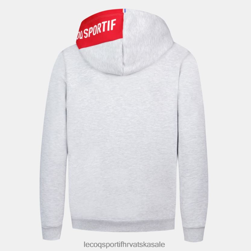 Le Coq Sportif majica s kapuljačom siva djece 840R4L393 odjeća