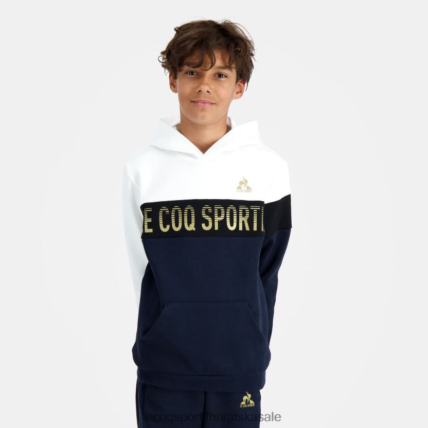 Le Coq Sportif plava majica s kapuljačom djece 840R4L638 odjeća