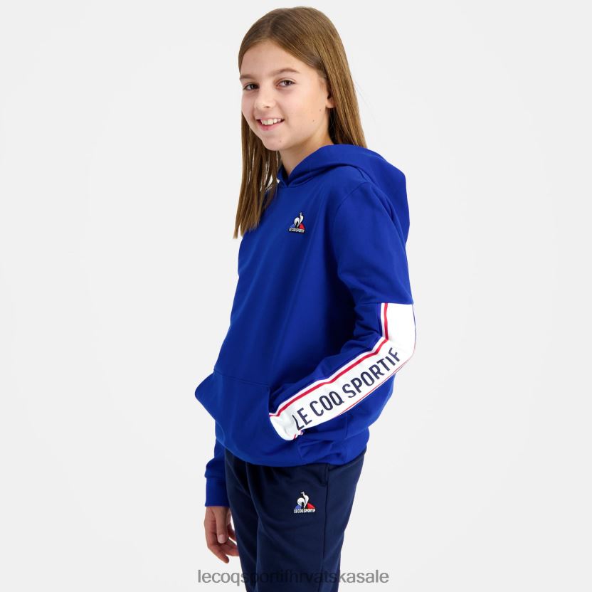 Le Coq Sportif plava majica s kapuljačom djece 840R4L653 odjeća
