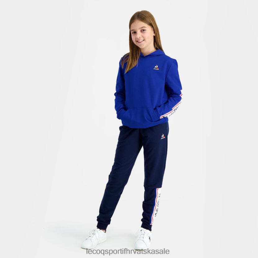 Le Coq Sportif plava majica s kapuljačom djece 840R4L653 odjeća