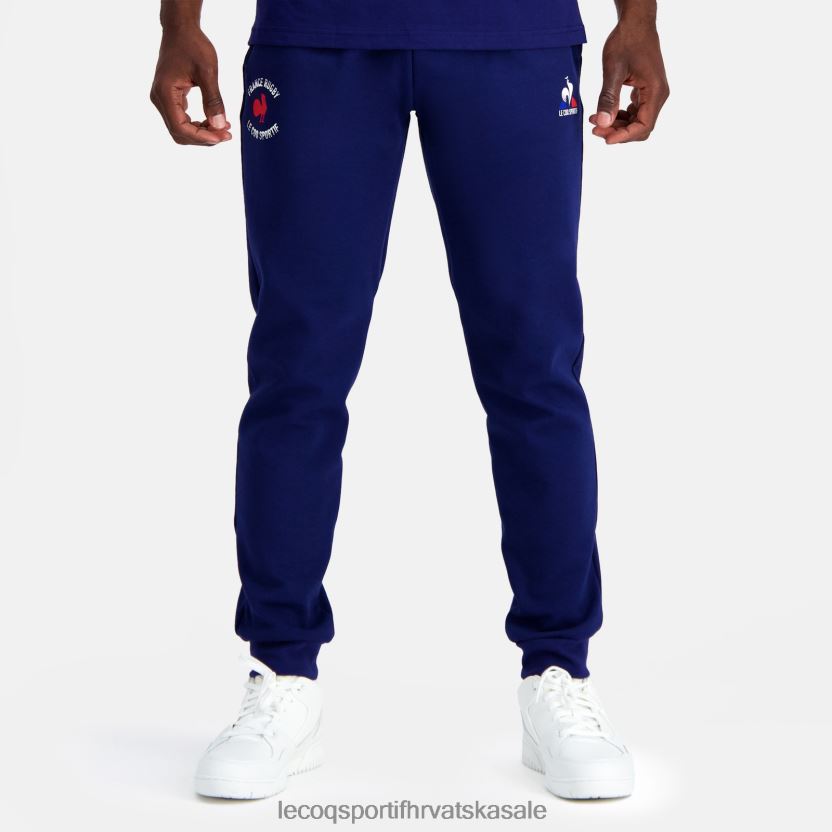 Le Coq Sportif hlače - francuska ragbi plava muškarci 840R4L87 odjeća
