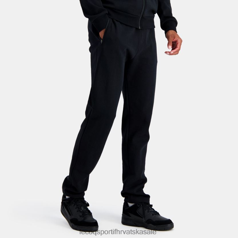 Le Coq Sportif modne hlače crne muškarci 840R4L100 odjeća