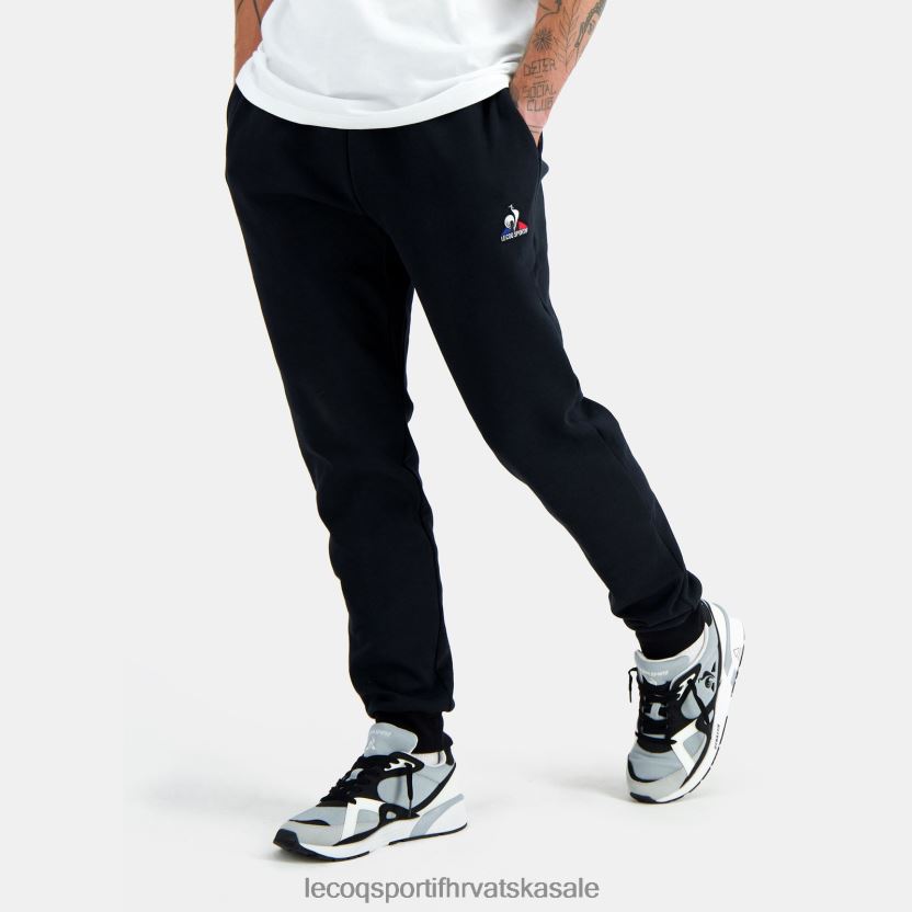 Le Coq Sportif modne hlače crne muškarci 840R4L104 odjeća