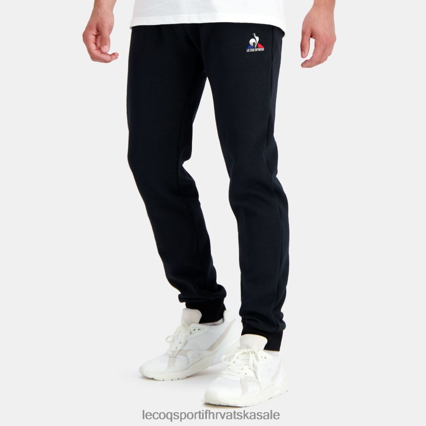 Le Coq Sportif modne hlače crne muškarci 840R4L106 odjeća