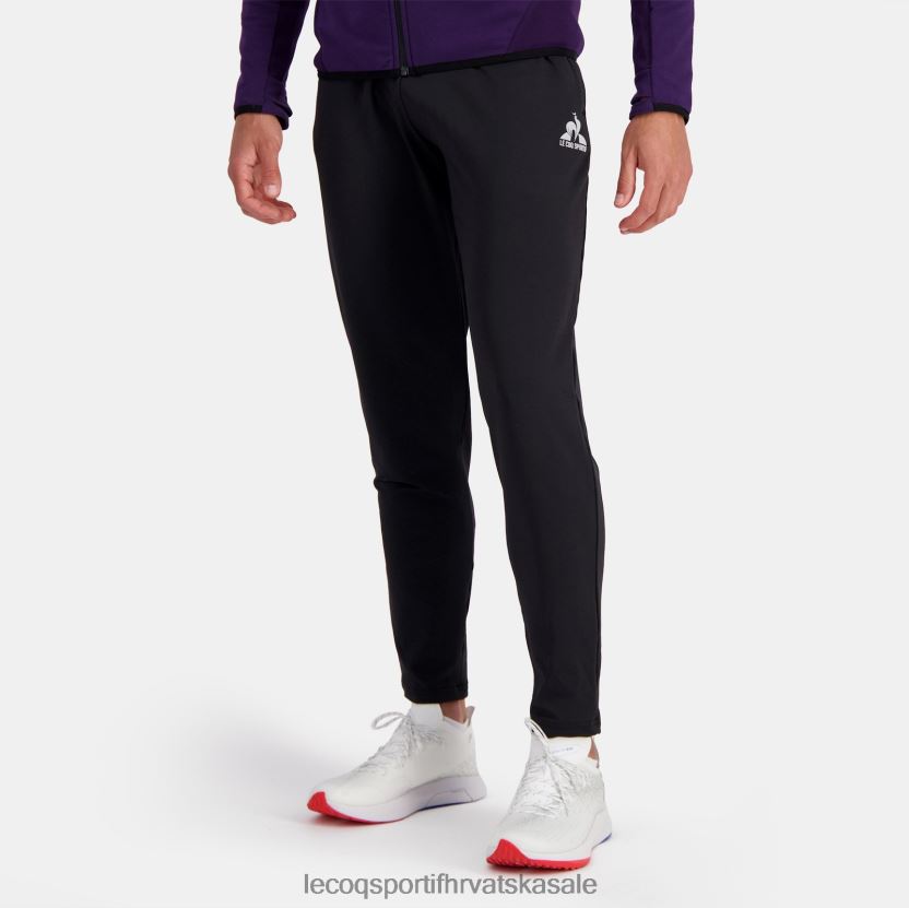 Le Coq Sportif modne hlače crne muškarci 840R4L82 odjeća