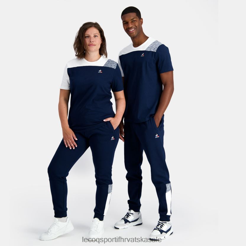 Le Coq Sportif modne hlače plave muškarci 840R4L93 odjeća