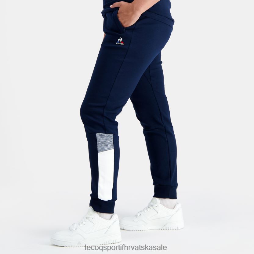 Le Coq Sportif modne hlače plave muškarci 840R4L93 odjeća