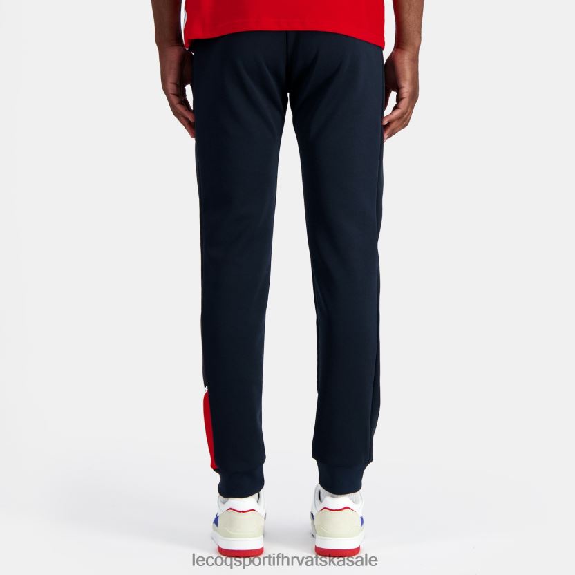Le Coq Sportif modne hlače plave muškarci 840R4L94 odjeća