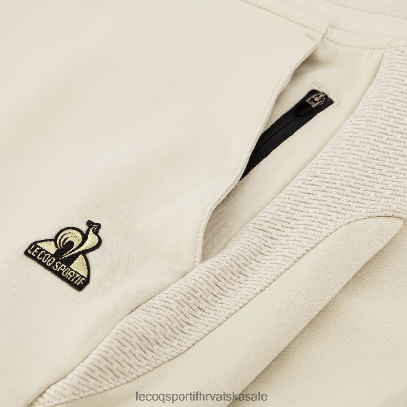 Le Coq Sportif modne hlače smeđe muškarci 840R4L83 odjeća