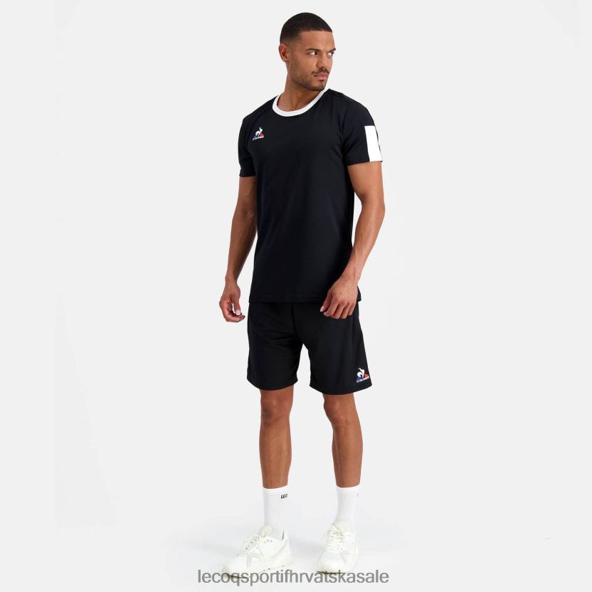 Le Coq Sportif kratke hlače crne muškarci 840R4L245 odjeća