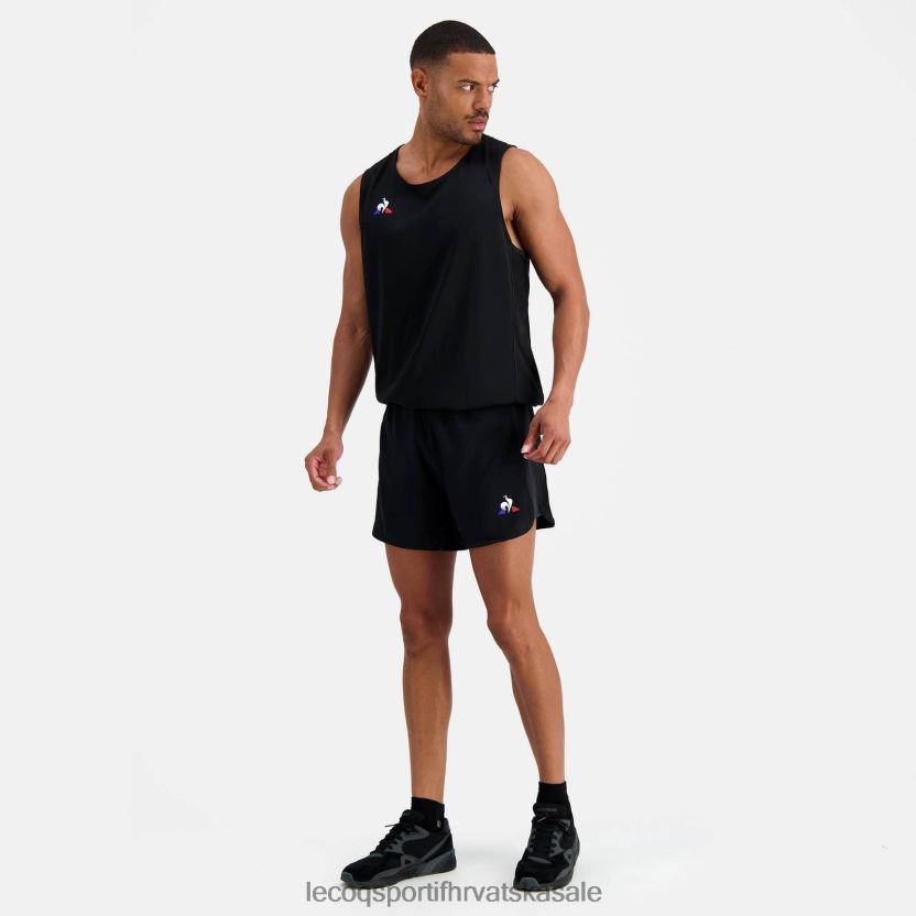 Le Coq Sportif kratke hlače crne muškarci 840R4L511 odjeća