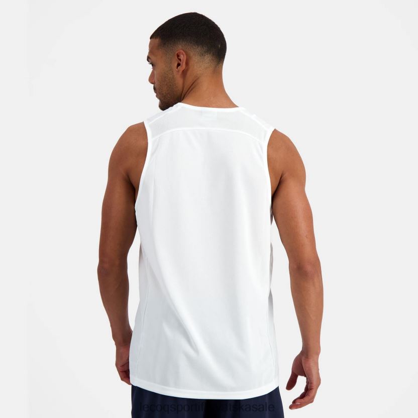 Le Coq Sportif gornji dio prsluka bijeli muškarci 840R4L199 odjeća