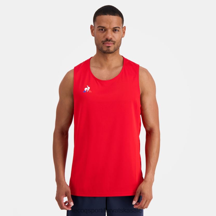 Le Coq Sportif gornji dio prsluka crveni muškarci 840R4L196 odjeća