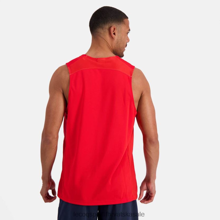 Le Coq Sportif gornji dio prsluka crveni muškarci 840R4L196 odjeća