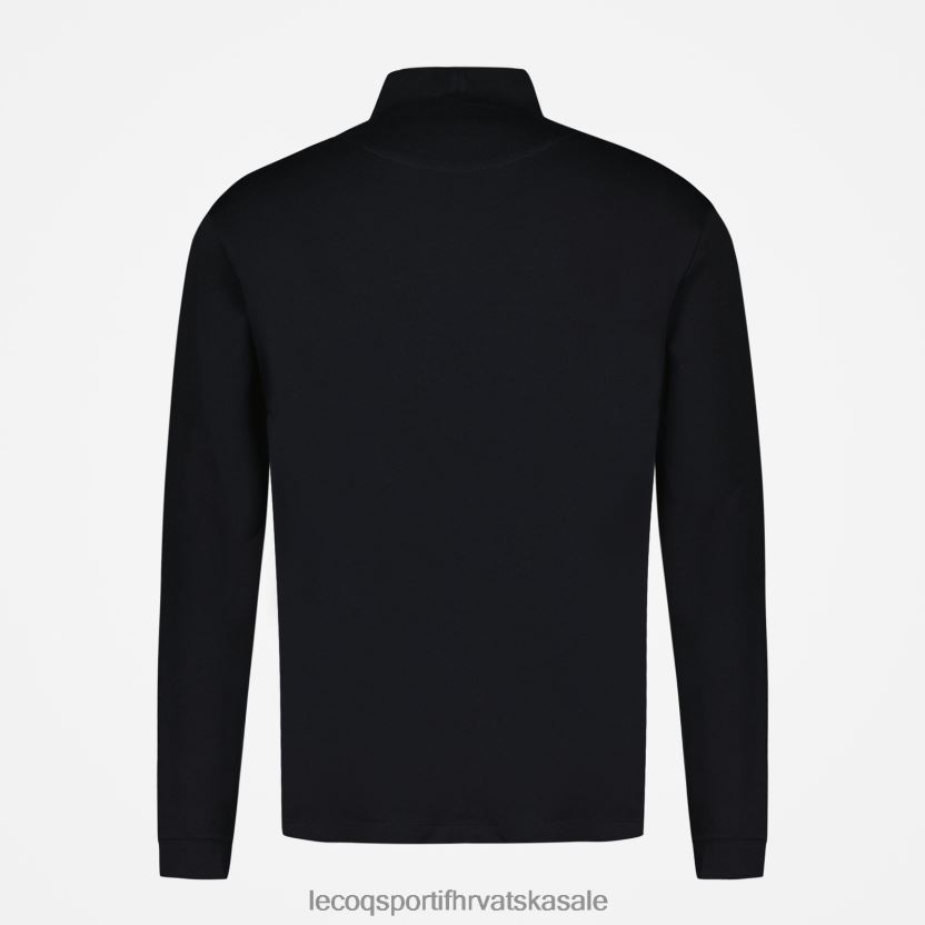 Le Coq Sportif majica dugih rukava crna muškarci 840R4L461 odjeća