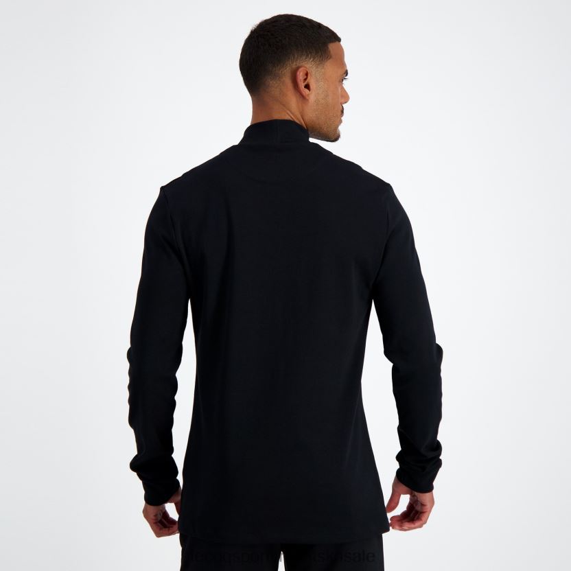 Le Coq Sportif majica dugih rukava crna muškarci 840R4L461 odjeća