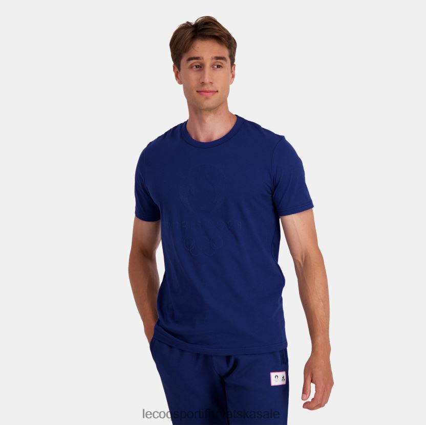 Le Coq Sportif majica plava muškarci 840R4L202 odjeća