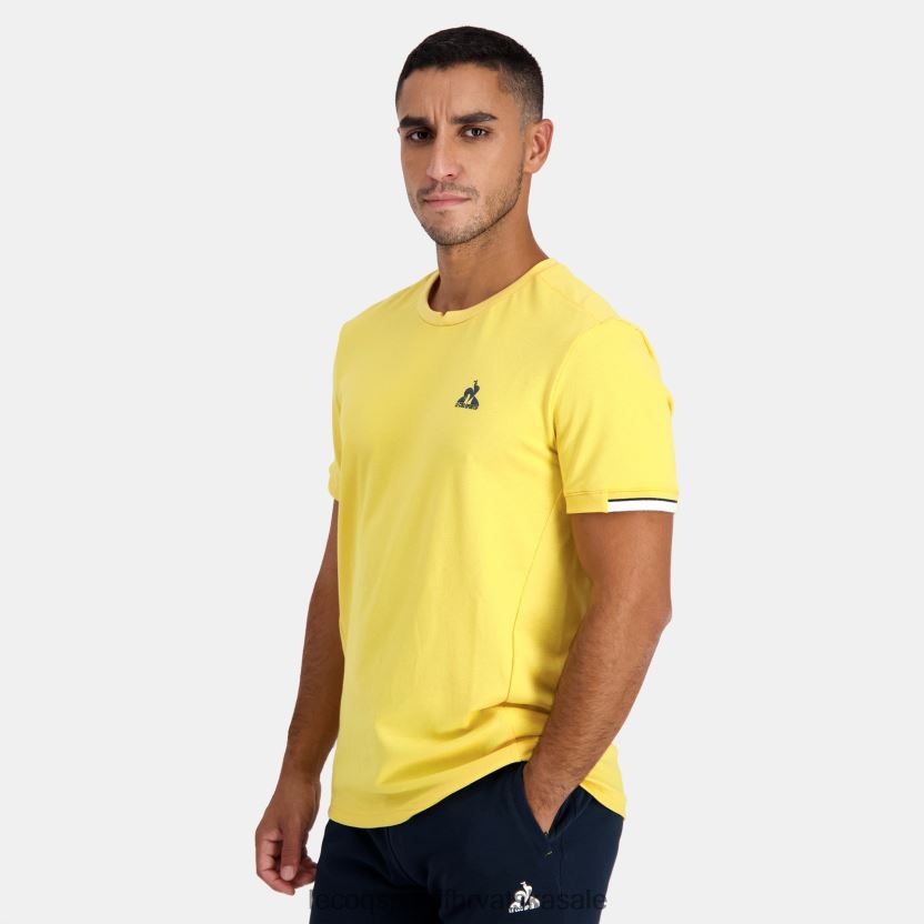 Le Coq Sportif majica žuta muškarci 840R4L211 odjeća