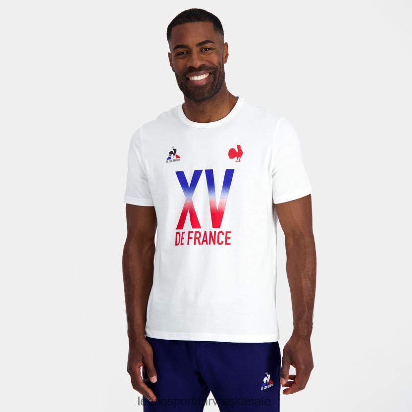 Le Coq Sportif majica - xv de france bijela muškarci 840R4L157 odjeća