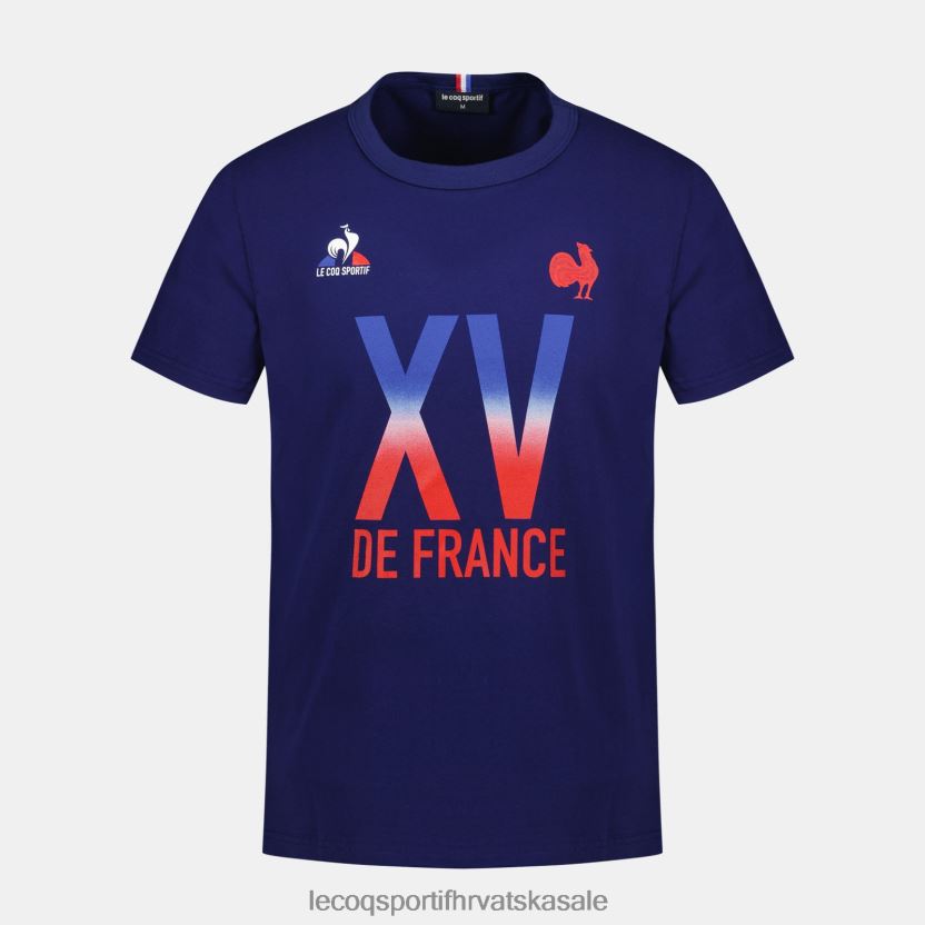 Le Coq Sportif majica - xv de france plava muškarci 840R4L141 odjeća
