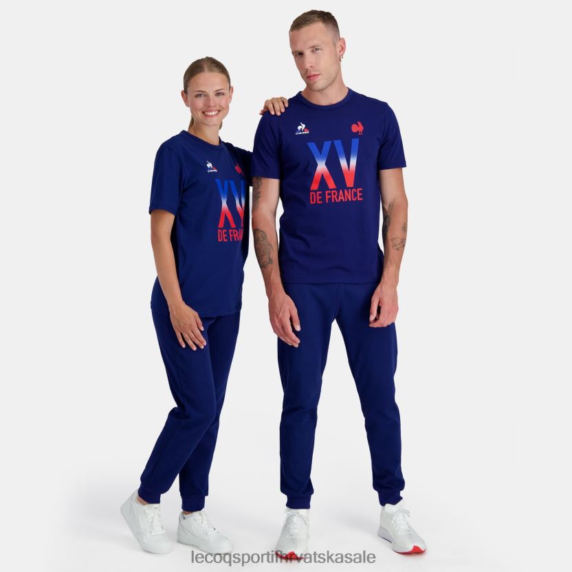Le Coq Sportif majica - xv de france plava muškarci 840R4L141 odjeća
