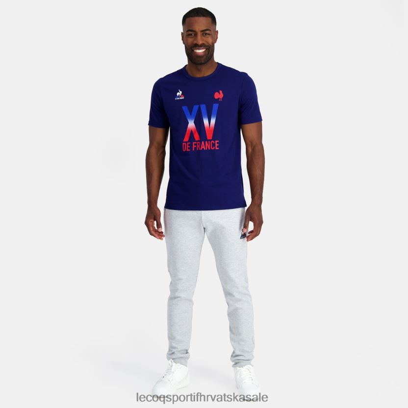 Le Coq Sportif majica - xv de france plava muškarci 840R4L141 odjeća