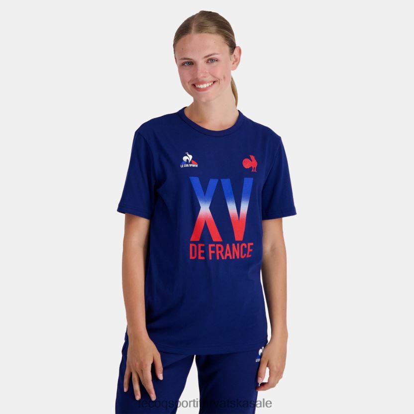 Le Coq Sportif majica - xv de france plava muškarci 840R4L141 odjeća