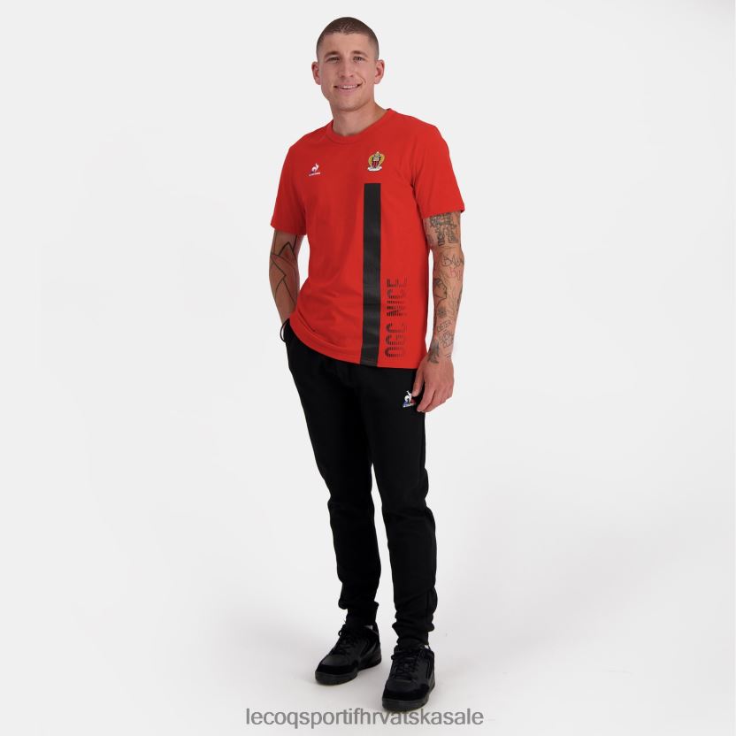 Le Coq Sportif modna majica kratkih rukava crvena muškarci 840R4L150 odjeća