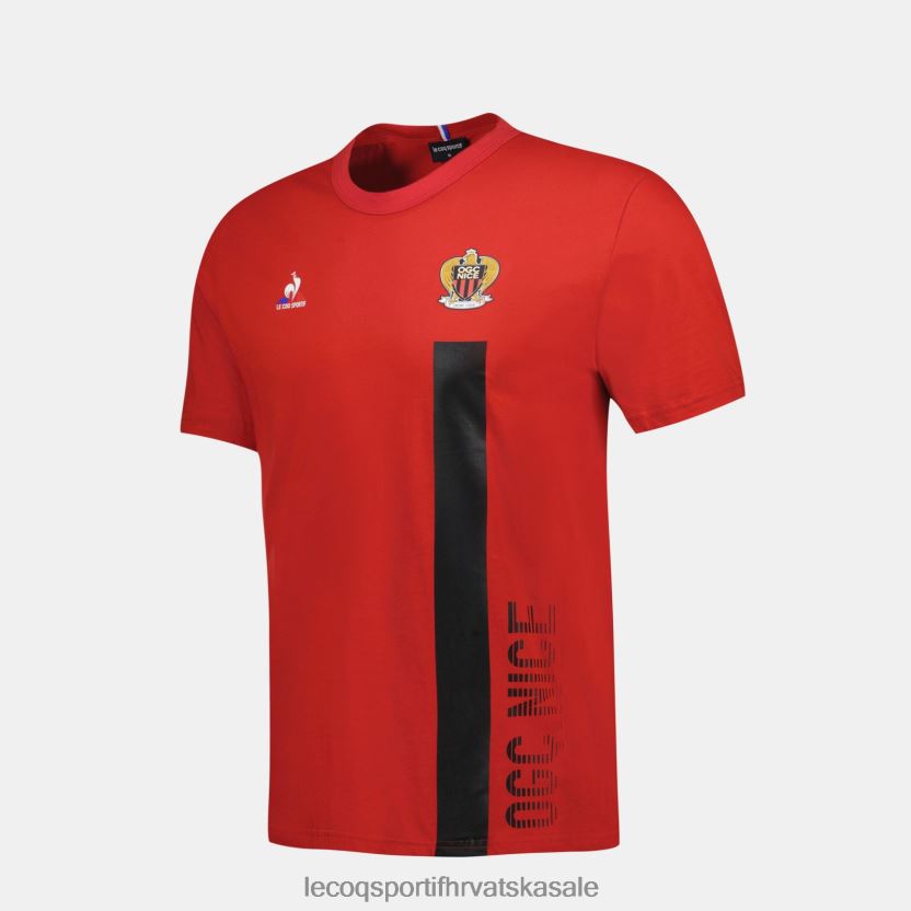 Le Coq Sportif modna majica kratkih rukava crvena muškarci 840R4L150 odjeća