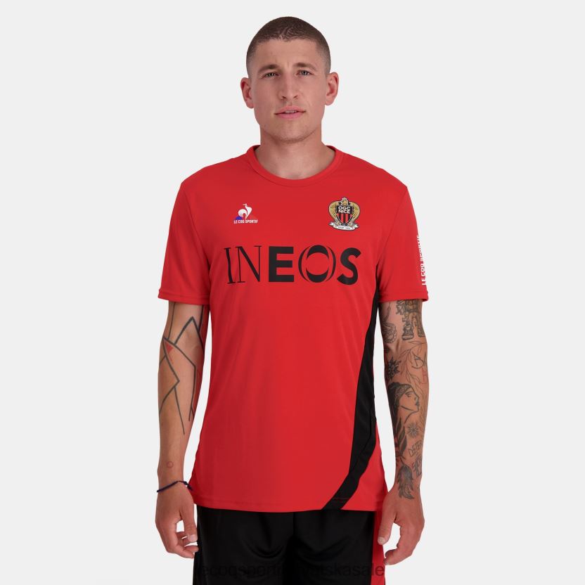 Le Coq Sportif modna majica kratkih rukava crvena muškarci 840R4L154 odjeća