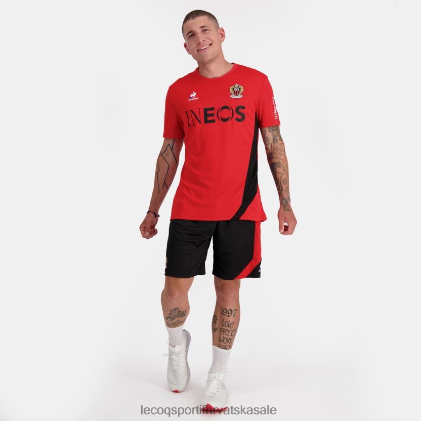 Le Coq Sportif modna majica kratkih rukava crvena muškarci 840R4L154 odjeća