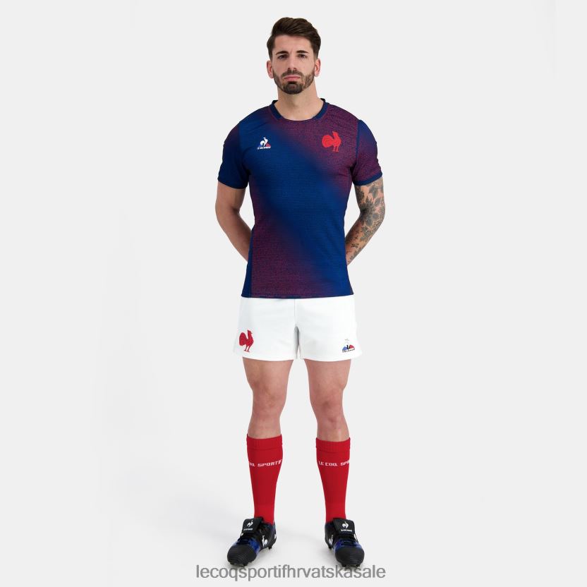 Le Coq Sportif prematch dres - xv de france plavi muškarci 840R4L173 odjeća