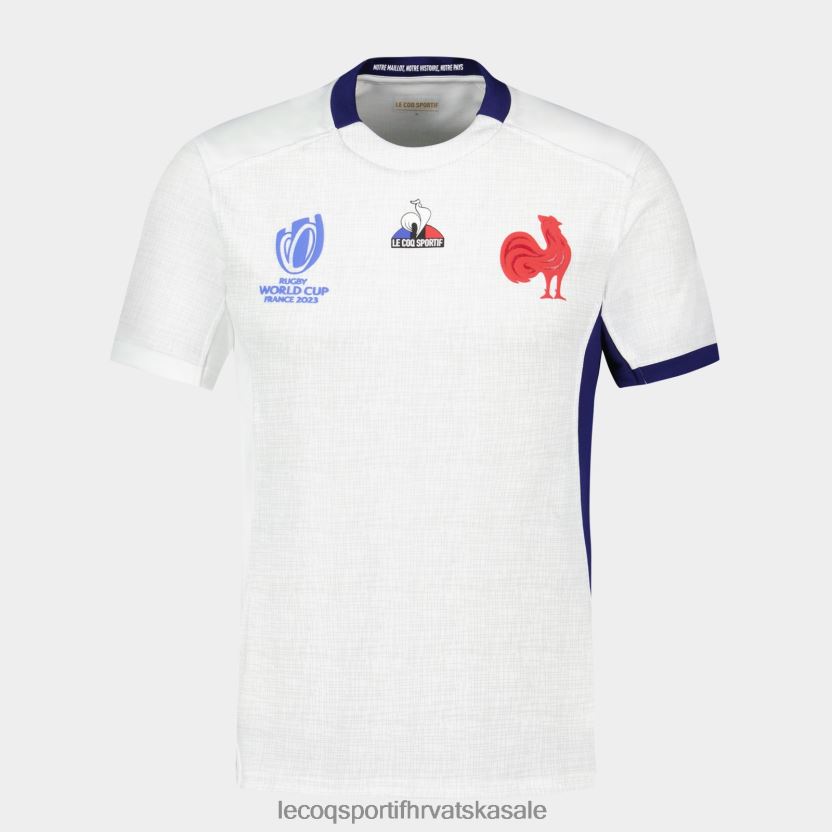 Le Coq Sportif replika dresa XV de France - Svjetsko prvenstvo u ragbiju 2023 bijeli muškarci 840R4L693 odjeća