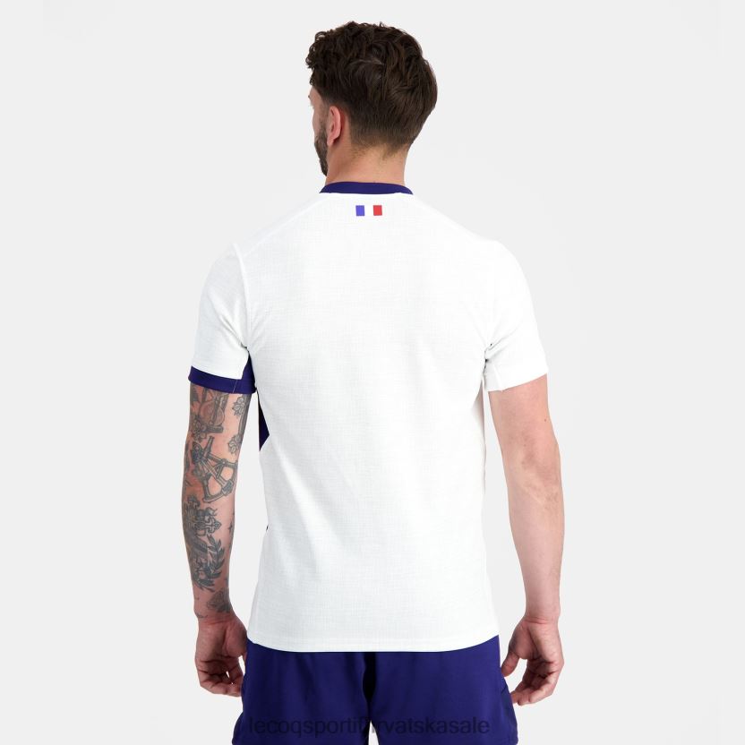 Le Coq Sportif replika dresa XV de France - Svjetsko prvenstvo u ragbiju 2023 bijeli muškarci 840R4L693 odjeća
