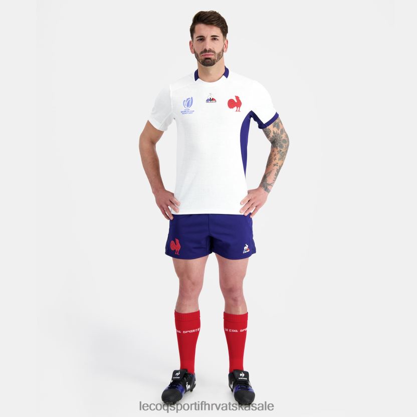 Le Coq Sportif replika dresa XV de France - Svjetsko prvenstvo u ragbiju 2023 bijeli muškarci 840R4L693 odjeća