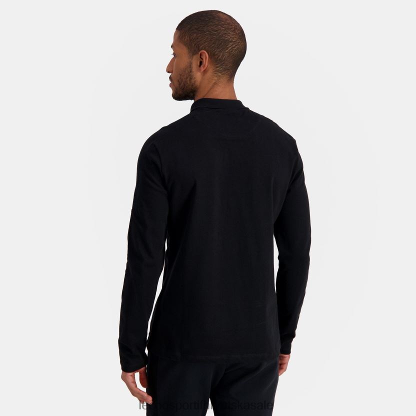 Le Coq Sportif polo crna muškarci 840R4L487 odjeća