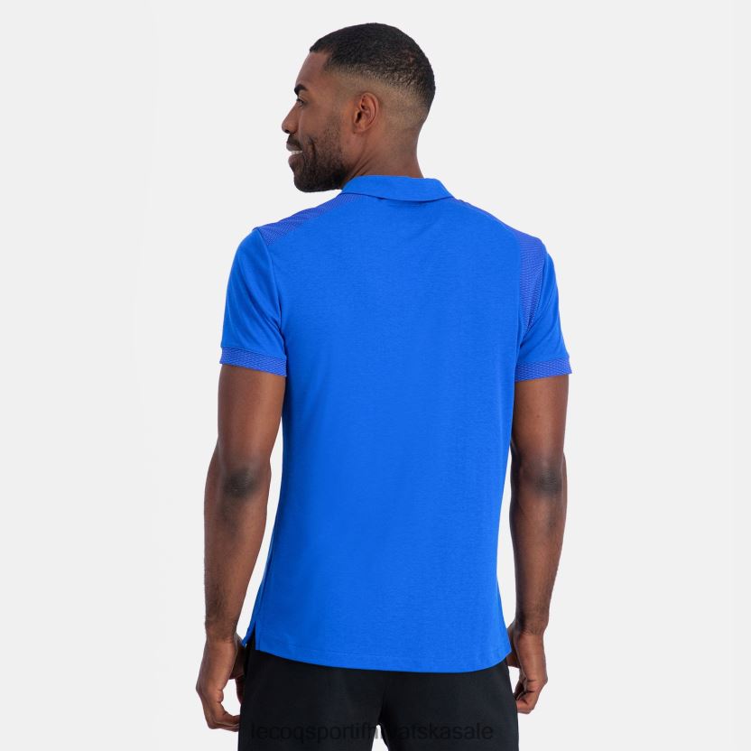 Le Coq Sportif polo plava muškarci 840R4L131 odjeća