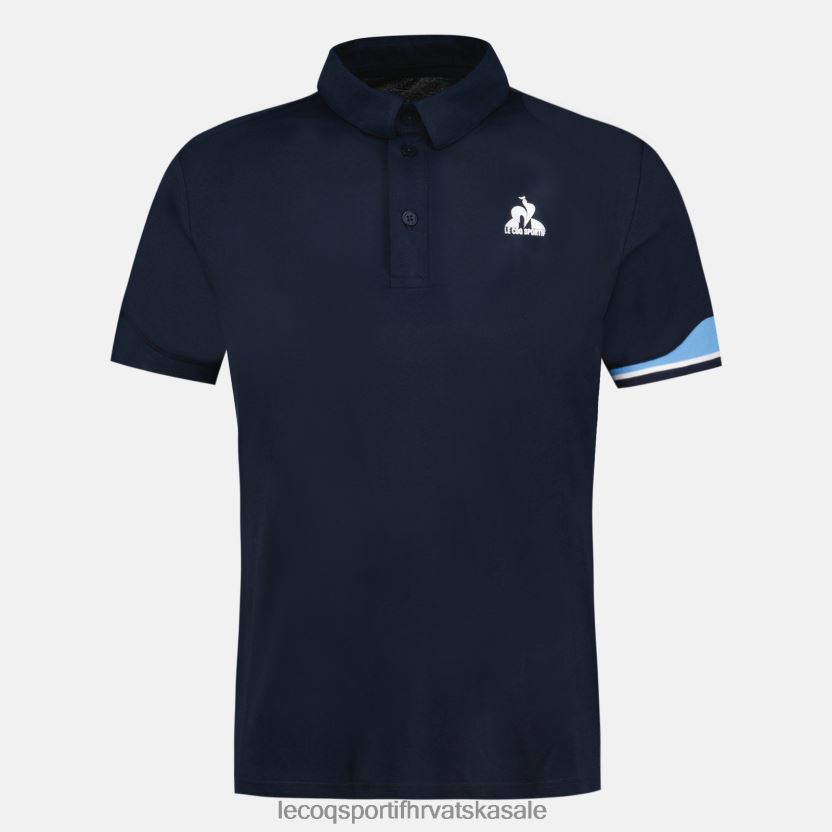 Le Coq Sportif polo plava muškarci 840R4L132 odjeća