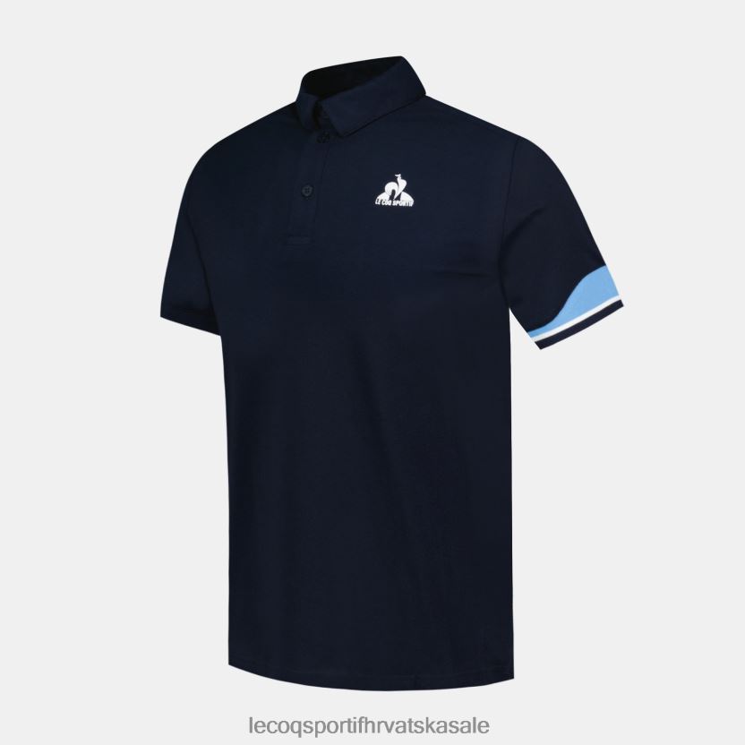 Le Coq Sportif polo plava muškarci 840R4L132 odjeća