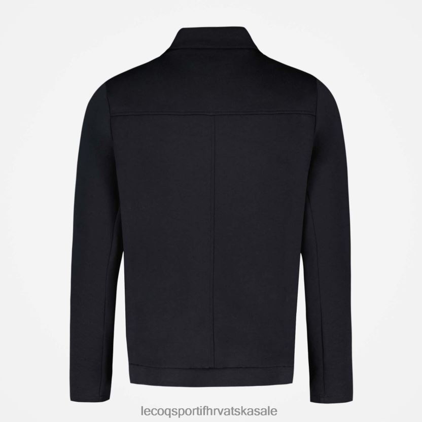 Le Coq Sportif jakna s patentnim zatvaračem crna muškarci 840R4L73 odjeća