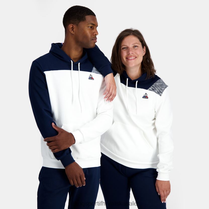 Le Coq Sportif majica s kapuljačom bijela muškarci 840R4L20 odjeća