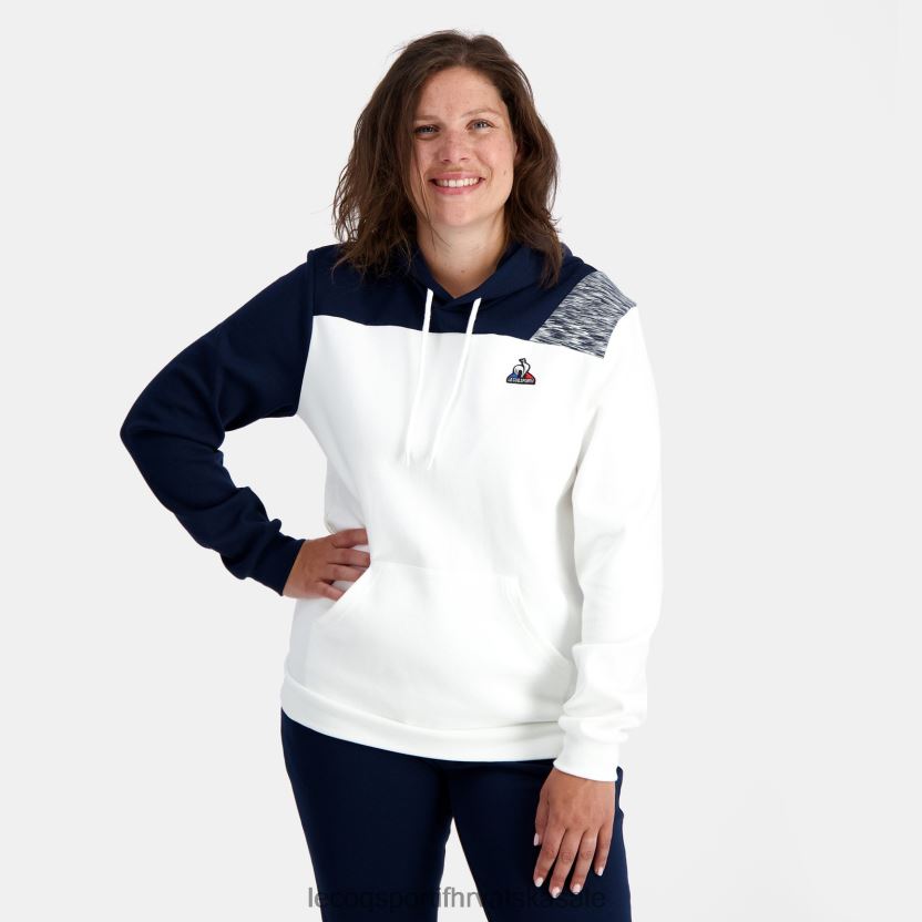 Le Coq Sportif majica s kapuljačom bijela muškarci 840R4L20 odjeća