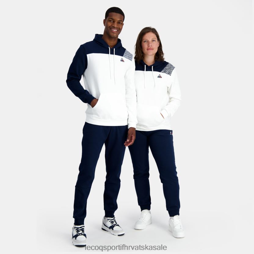 Le Coq Sportif majica s kapuljačom bijela muškarci 840R4L20 odjeća